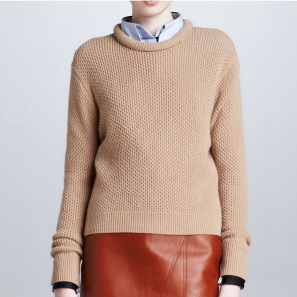 3.1 Phillip Lim Roll Neck Cropped Wool Sweater